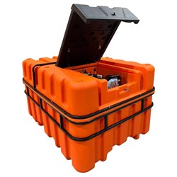 2500L Polycube Self Bunded Diesel Tank with 240V Pump, 10m x 3/4  Hose Reel